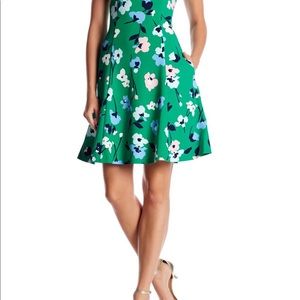 Green floral sundress